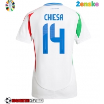 Ženske Nogometnih dresov Italija Federico Chiesa #14 Gostujoči EP 2024 Kratki rokavi